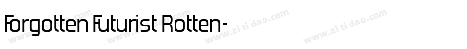 Forgotten Futurist Rotten字体转换